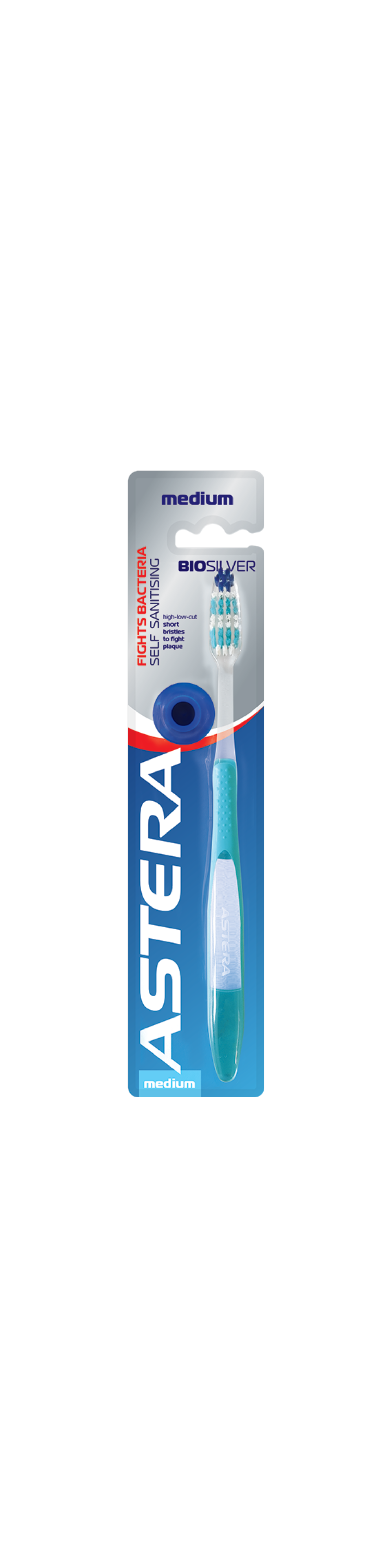 Astera Toothbrush Bio Silver  Medium Bristles