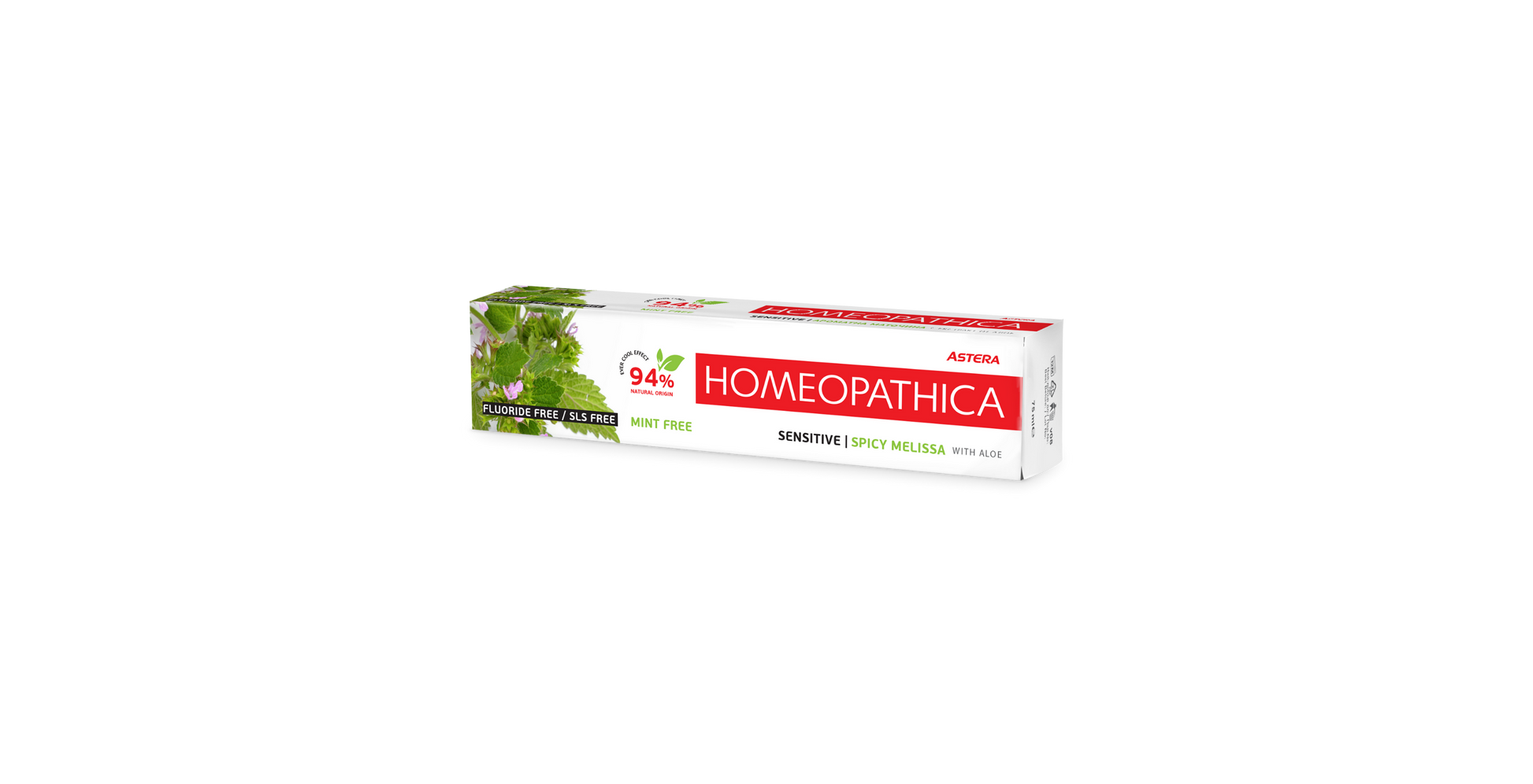 Toothpaste Astera Homeopathica Natural - Mandarin Sorbet 75 ML