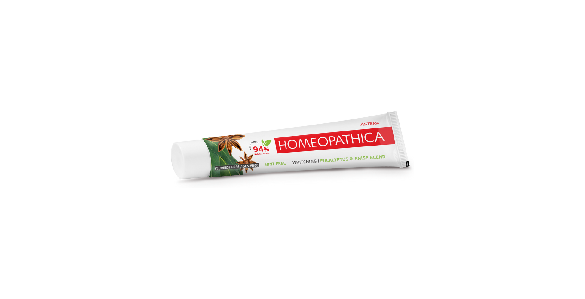 Toothpaste Astera Homeopathica Whitening Eucalyptus Anise Blend 75 ML
