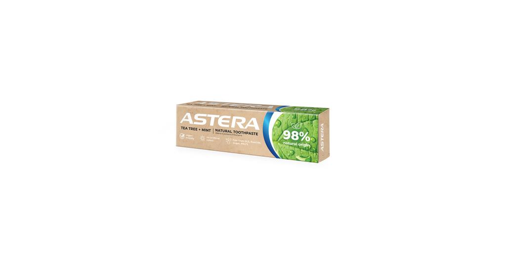 Toothpaste ASTERA natural . TEA TREE+MINT 75ML