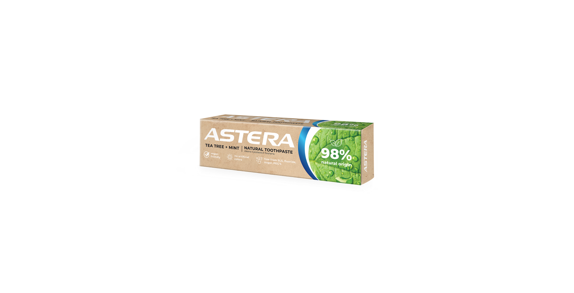 Toothpaste ASTERA natural . TEA TREE+MINT 75ML