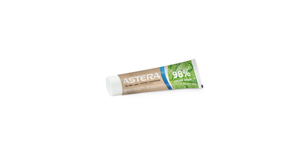 Toothpaste ASTERA natural . TEA TREE+MINT 75ML