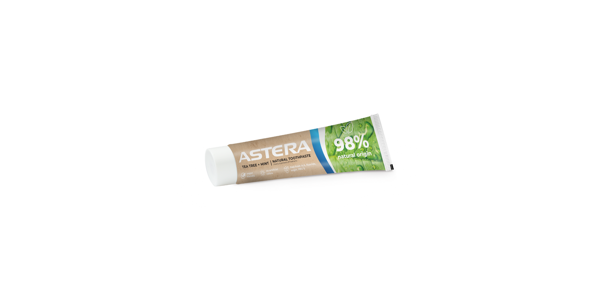 Toothpaste ASTERA natural . TEA TREE+MINT 75ML
