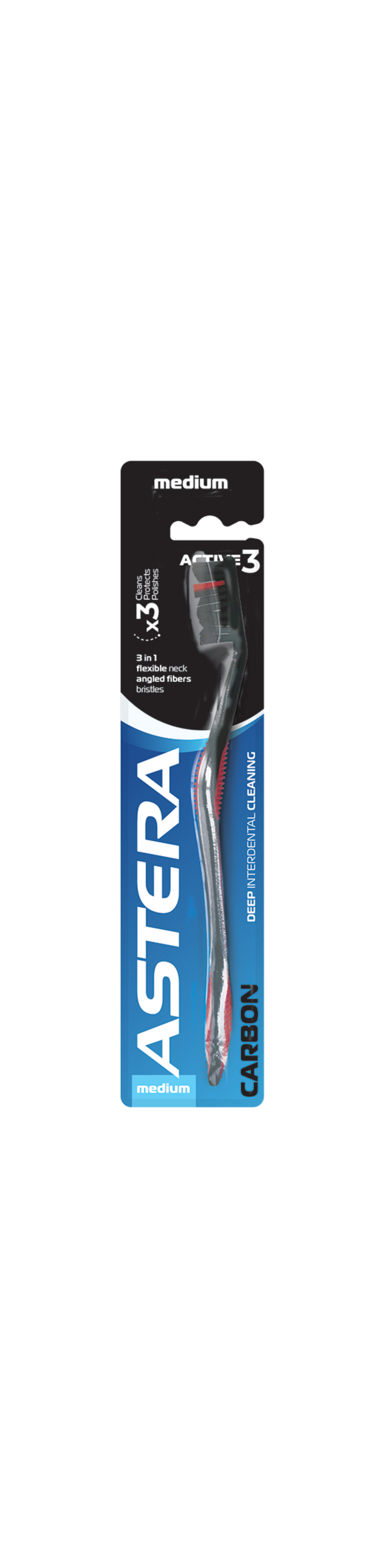 Astera Toothbrush Active 3 Carbon Medium