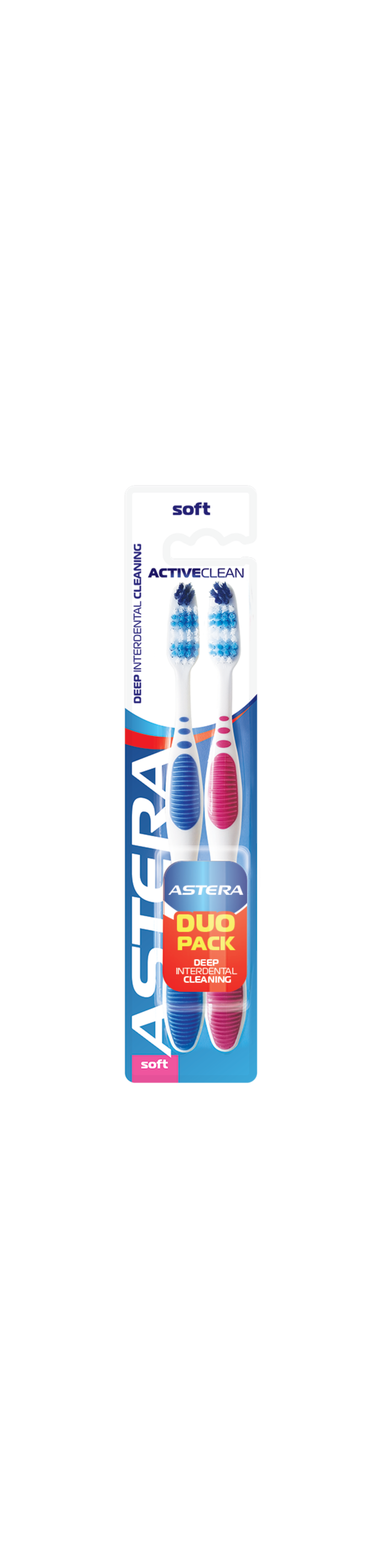 Astera Toothbrush  Active Clean 1+1 soft