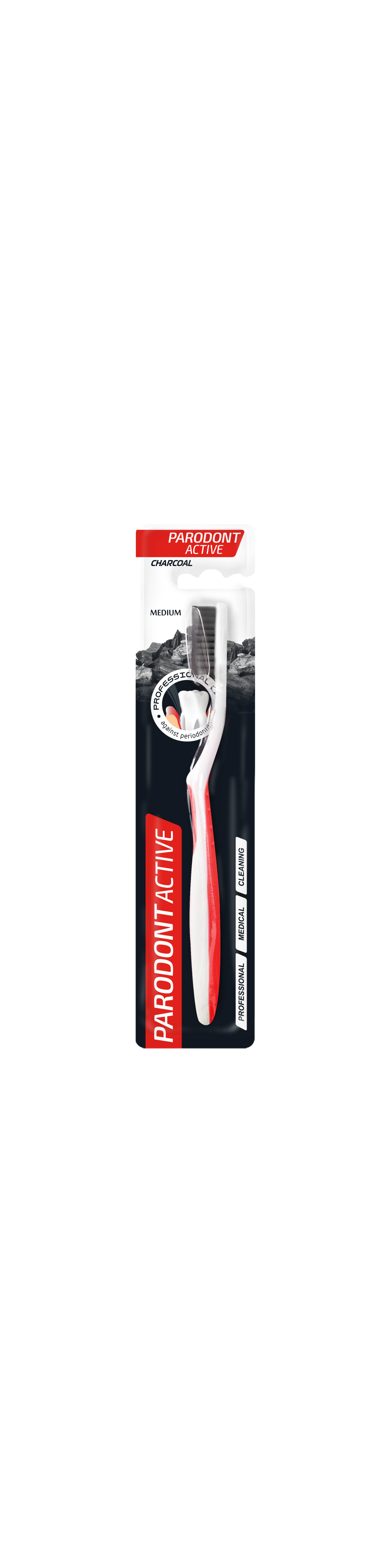 Parodont Toothbrush  Active Charcoal medium