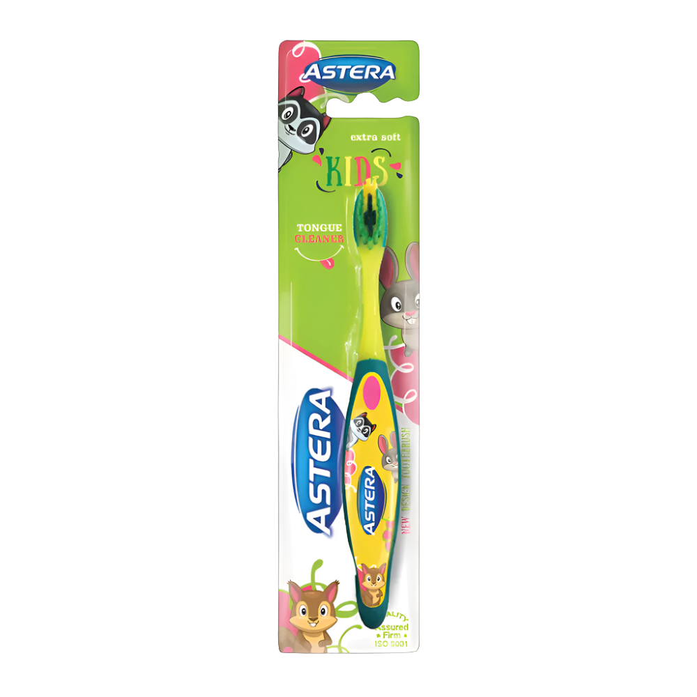 Astera Toothbrush  Kids Extra Soft Yellow - Pink - Blue - Green