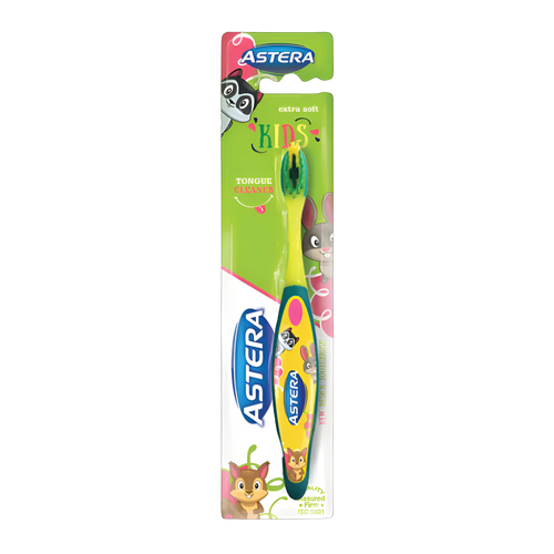 Astera Toothbrush  Kids Extra Soft Yellow - Pink - Blue - Green