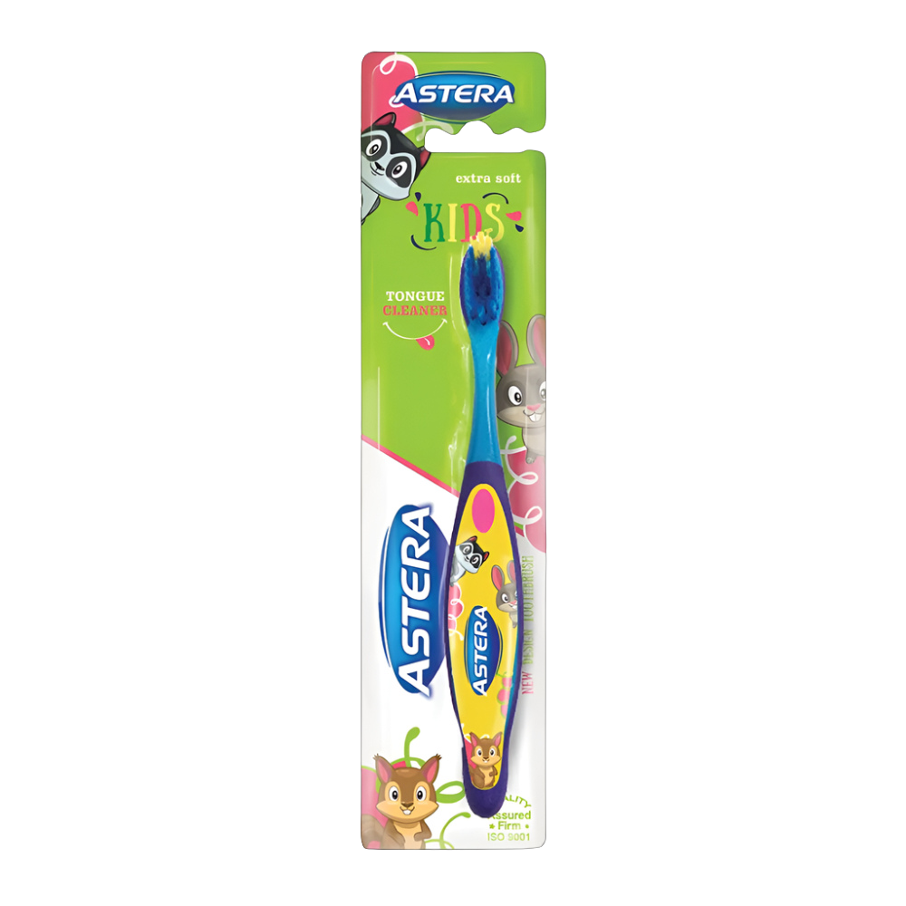Astera Toothbrush  Kids Extra Soft Yellow - Pink - Blue - Green